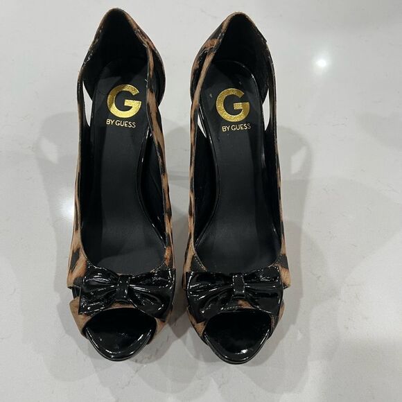 Guess Bow High Heels Leopard - Picture 1 of 14